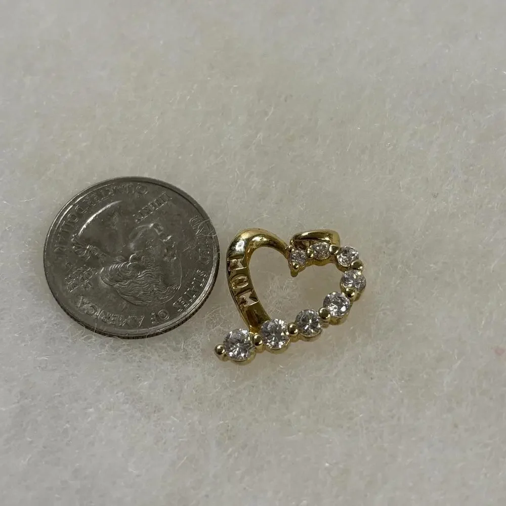 Sterling Mom heart pendant - Picture 4 of 5